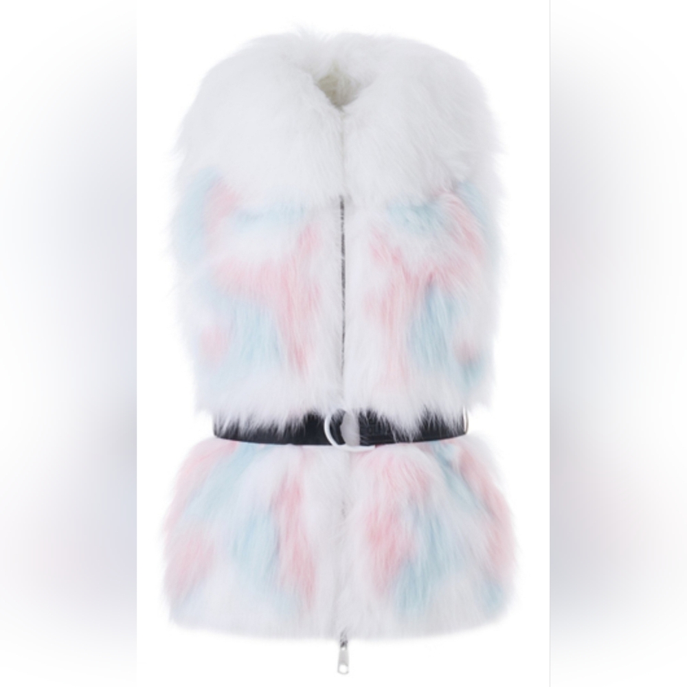 fox fur vest (Mark & Lona/ white/ size: xs)
